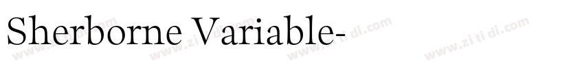 Sherborne Variable字体转换